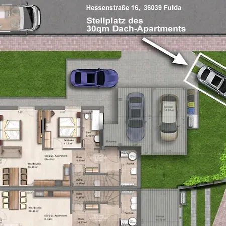 -neubau- 30qm Dach-apartment פולדה